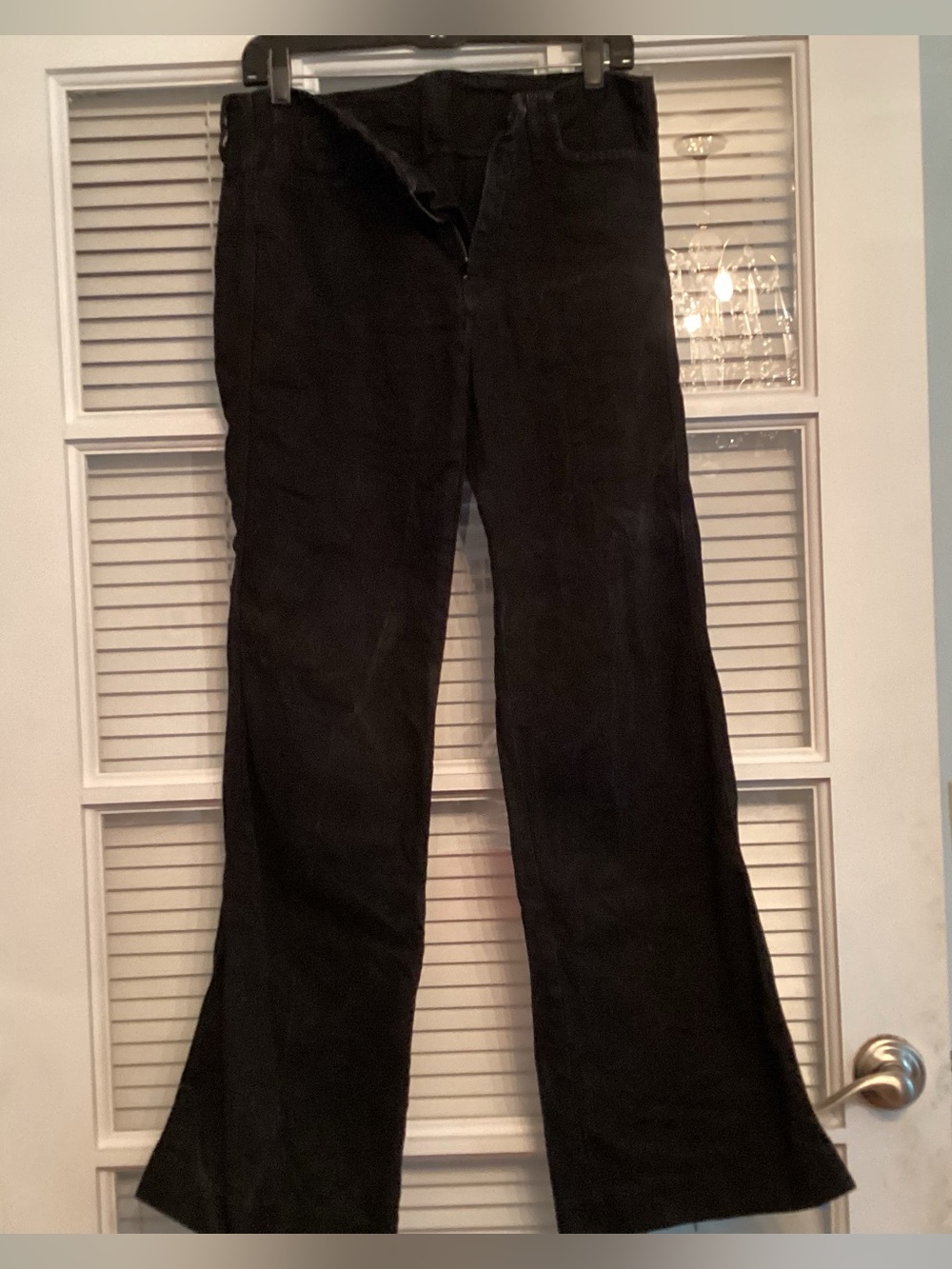 Zara Black Boot-Cut Wide Leg Pants